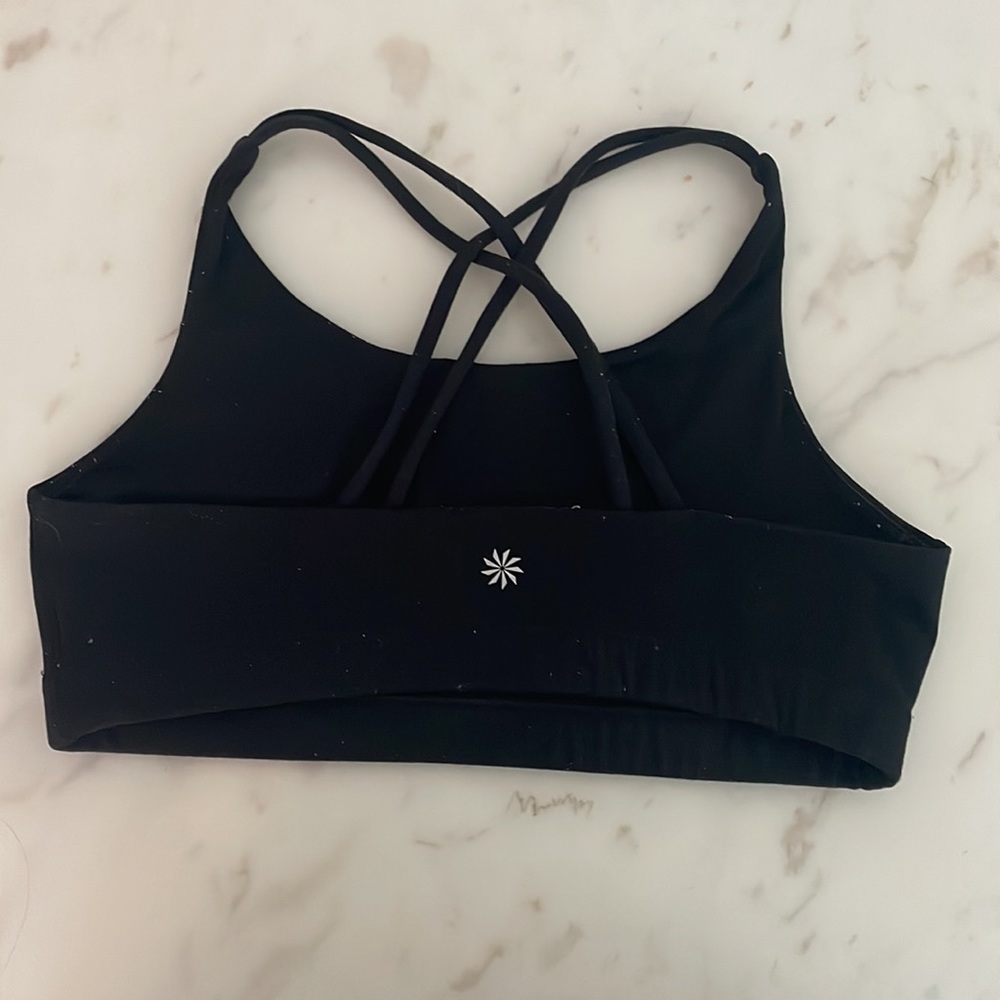 Athleta Girl black cross back sports bra top - Picture 2 of 3